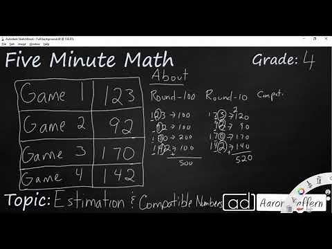 4th Grade Math Estimation and Compatible Numbers