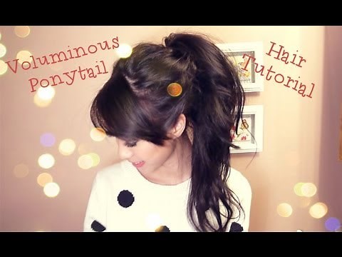 Voluminous Ponytail Hair Tutorial