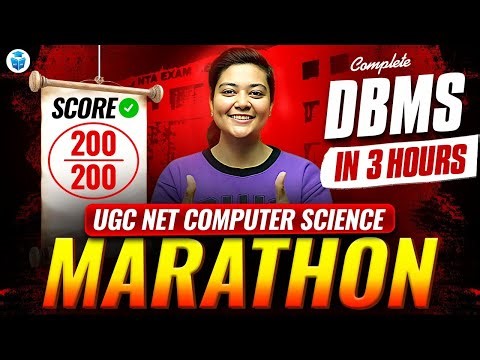 UGC NET Computer Science Marathon | DBMS (Database Management System) Complete Revision by Aditi Mam