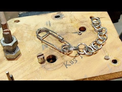 Here's how easy it is - Making a simple key chain #stainlesssteel