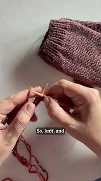 How to knit 1x1 rib for the cuff of mittens | step-by-step knitting tutorials for beginners #knit
