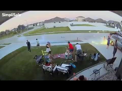 Fireworks in Driveway Explosion, Fourth of July