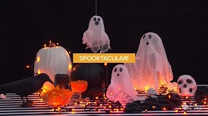 These DIY cheesecloth ghosts make for a simple and spooky scene | CBC Life