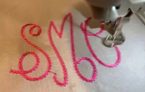 Chain Stitch Embroidery Monogram: Small Light Chain Font, Scalable BX Font 2.0-4.0 Inch, PES   7 Formats (instant Download) - Etsy