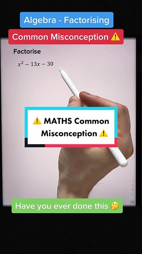 #maths #mathematics #algebra #algebra1 #factorise #quadratic #gcsemaths