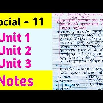 Class 11 Social Notes - Unit 1 2 & 3