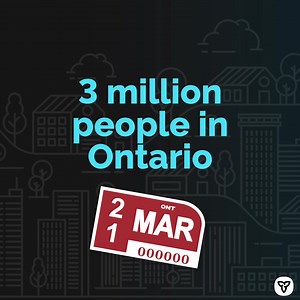 920K views · 2.8K reactions | More than 3 million people in Ontario will have to renew their licence plate sticker. Get ahead of the line. | ServiceOntario | Facebook