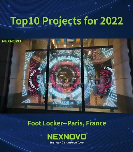 Glass led front window display--Some projects by Nexnovo in 2022