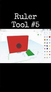 TinkerCAD Tips! Ruler Tool 5. #tinkercad #caddesign #3dprintable #3dprinting