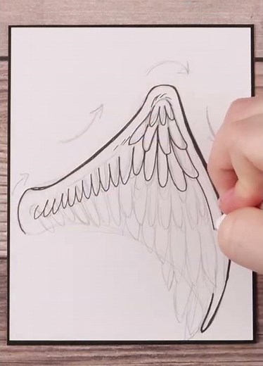 How to Draw an Angel Wing!