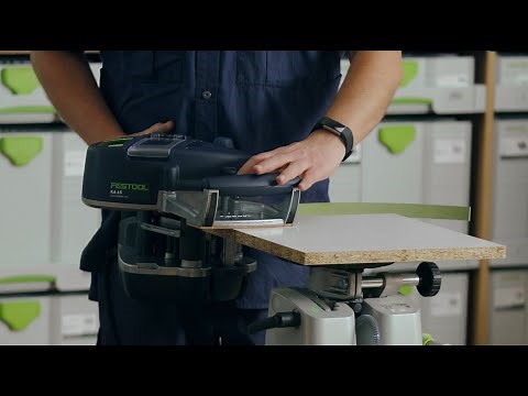 The Festool Edge Bander CONTURO KA 65: setting up and preparing