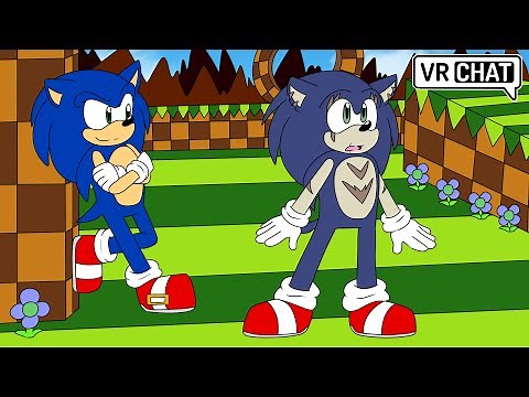 Multiverse Sonic Goes To Green Hill Zone In VRChat (FT. Modern Sonic)