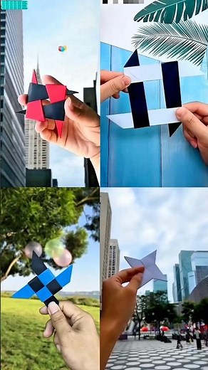 4 Amazing Paper Ninja Star Boomerang Tutorial | Easy Paper Boomerang | How to Make a Paper Boomerang