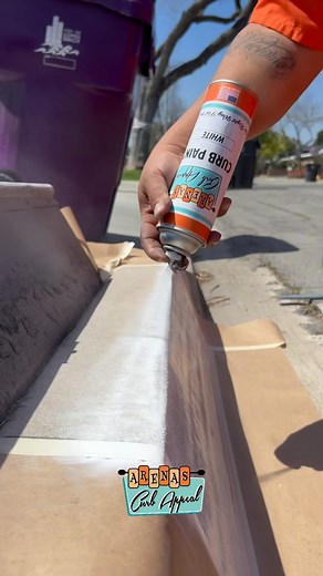 18M views · 1.2M reactions | Curb Painting ASMR #curbpainting #asmr #arenascurbappeal #curbpainting2020 #curbappeal #satisfying #trending | Arenas Curb Appeal | Facebook