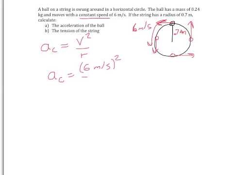 Circular Motion #2: Calculating centripetal acceleration and force