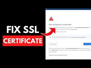 FIX SSL Certificate Error (Full Guide)
