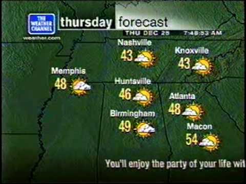 Weather Channel Local Forecast Christmas 2003