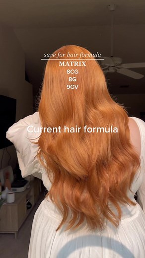 Matrix 8CG 8G 9GV Hair Color Formula for Red & Copper Hair