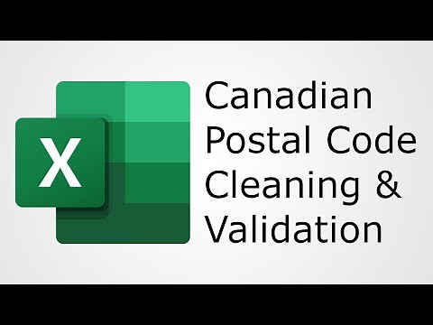 Canadian Postal Code Data Validation and Cleanup in Excel