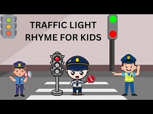 Traffic Lights | Nursery Rhymes For Kids | Red Light what do you say