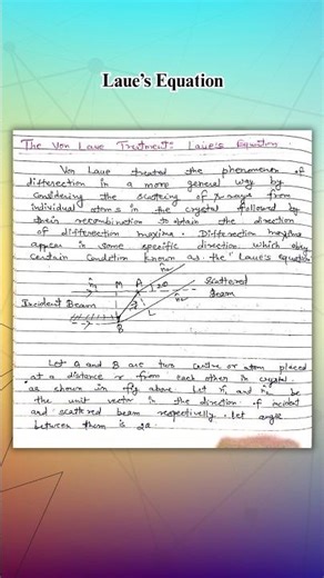 Laue's Equations #shorts