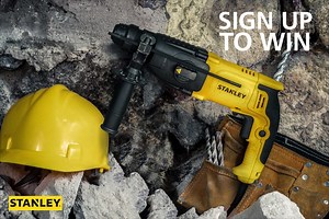Light weight. Powerful. Built to be sturdy. SIGN UP for a CHANCE to WIN the Stanley Corded Hammer Drill | STANLEY Tools South Africa