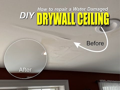 DIY Water Damaged Drywall Ceiling Repair: Easy Step-by-Step Guide