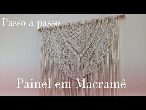 COMO FAZER PAINEL EM MACRAMÊ| DIY Painel em Macramê passo a passo completo