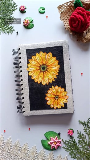 Easy Flower Acrylic Painting 🌻। #paintingtutorial #flowerpainting #viralvideo #trendingnow