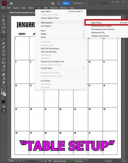 Remove a Table Border in SECONDS in Adobe InDesign #adobe #indesigntutorial #indesign