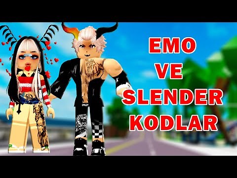 Brookhaven Kıyafet Kodları - Emo ve Slender Kodlar🤣 (Roblox Brookhaven 🏡Rp)
