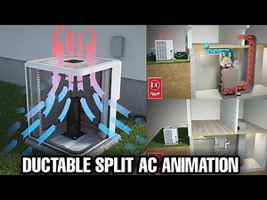 DUCTABLE SPLIT AC ANIMATION (HVAC)