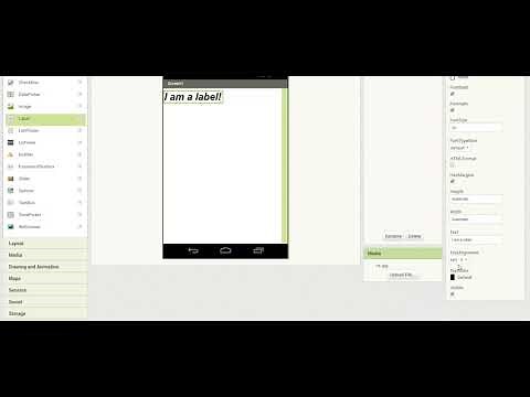 MIT App Inventor - Using the Label