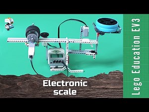 Electronic scale from Lego EV3