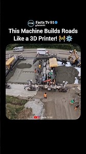 The Machine That Builds Roads Like a 3D Printer! 🤯🚧