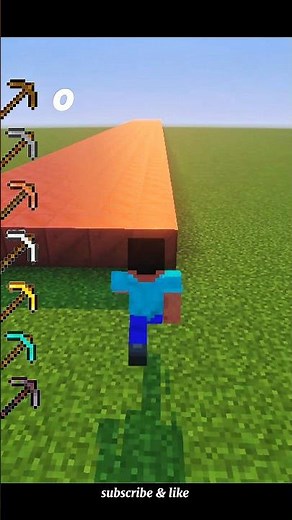 All pickaxes vs block of copper #minecraft