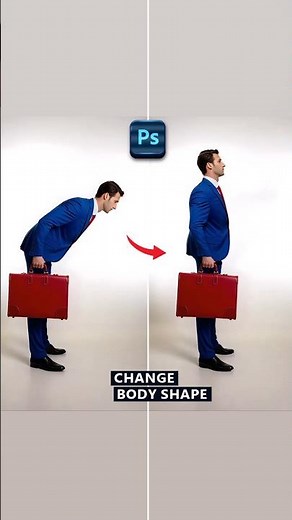 How to change body shape #Photoshop #Tutorial