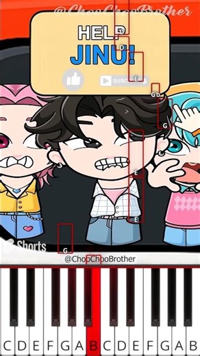 Jinu’s Final Choice – A Touching Story #kpopdemonhunters (@ChooChooBrother) - Octave Piano Tutorial