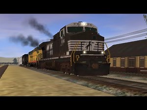 Trainz Driver 2 NS Dash 9 Leads UP Manifest Train in City Country And USA