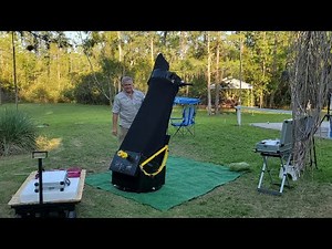 Setting up an Explore Scientific 16" Newtonian Reflector Truss Tube Dobsonian Telescope