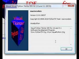 Visual Python Tkinter IDE