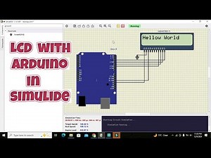 how to use lcd with arduino in simulide | Simulation of lcd interface with arduino in simulide