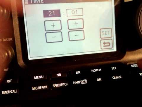 Icom IC-7100 : Set Time & Date