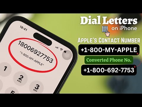 How To Dial Letters on iPhone Keypad!