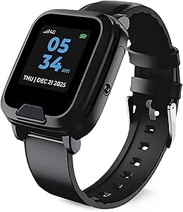 Medical Alert Smartwatch System, Wearable Help Button & Health Watch - Waterproof Medical Bracelet, GPS Tracker, 24/7 Emergency Call Device, Heart Rate Monitor, Optional Fall Detector