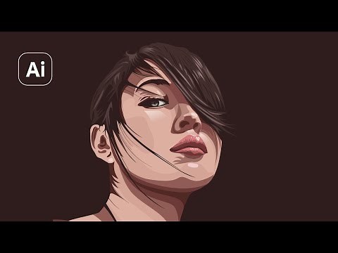 Step by Step Vector Portrait in Adobe Illustrator | Vector Art | Vector Illustration
