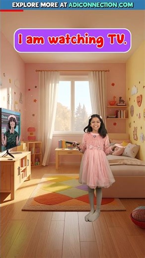 What Are You Doing, Adi? 🤔 Daily Actions Vocabulary | Adi Connection #shorts