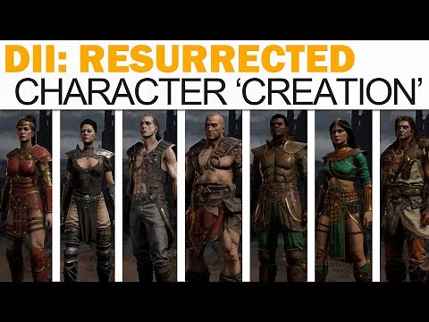 Diablo II: Resurrected - Full Character Creation / Selection (All Classes, New & Old Visuals!)