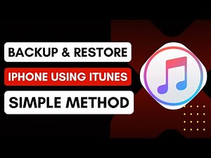 How to Backup & Restore iPhone Using iTunes! Step By Step