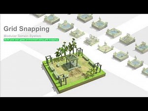 How to use Grid Snapping in unity for tileable terrain using the asset Terrain, Land, Ponds & Lakes